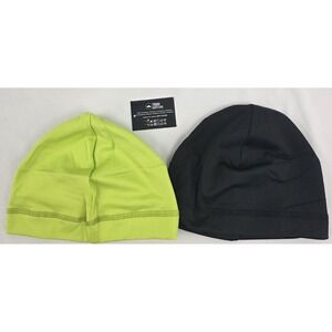 Tough Outfitters Thermal Skull Cap Helmet Liner Cycling Hat Black Yellow 2 Pack